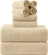 8-Piece Bath Towel Set, 2 Extra Large Bath Towel Sheets, 2 Hand