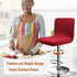 Slipcovers,Counter (2, Velvet Bar Stool Seat Covers, Square Barstool Covers Height Chair Covers Burgandy)