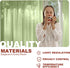YHSF 2 Panel Set Sheer Curtains - Elegant Rod Pocket Solid Voile Drapes for Bedroom/Living Room, 54" W x 84" L
