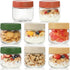Cididu 8 Pack Overnight Oats Container with Lids, 10 Oz Clear Glass