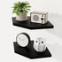 Fun Memories Corner Shelf Wall Mount Set of 2 - Solid Oak