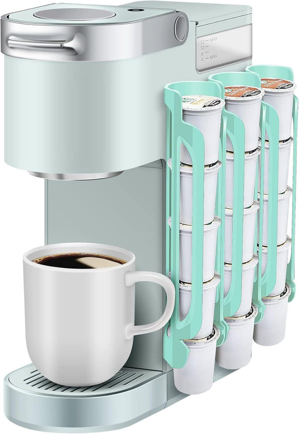 kedofa K Cup Holder for Keurig, Coffee Pod Holder for Counter Small Space, Kcup Holder for Wall Mount, Oasis Blue