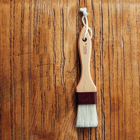 Pastry Brush Natural Bristle Wooden, MSART Basting/Food Brush with Beech Wood Handle, Easy to Clean (1 inch)