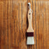 Pastry Brush Natural Bristle Wooden, MSART Basting/Food Brush with Beech Wood Handle, Easy to Clean (1 inch)