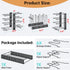 MUDEELA Adjustable Pot Pan Rack with 8 Tiers, 3 DIY Methods, Under Cabinet Organizer for Kitchen Storage