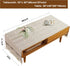 Ajerg 23x62inch Coffee Table Cloth, Boho Coffee Table for Living Room Tablecloth Cover with Pockets & Tassel, Rectangle