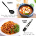 Silicone Kitchen Utensils Set of 10 for Cooking, Nonstick Cookware, Includes Slotted Turner, Soup Ladle, Tongs & Holder