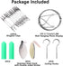Metal Wall Hanging Photo Display, Steel Cable Wire Rod with 12PCS Alligator Clips, Picture Holders for Postcards and