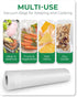 EconoHome Heavy Duty Vacuum Seal Bags for Food 11"x20', 4 Pack - Airtight & Leakproof Plastic Storage Bags for Sous Vide