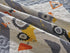 Linen Plus Set Bedspread Kids/Teens Construction Crane Vehicles Work Trucks Cement Tractor Concrete Mixer White Grey