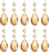 PATIKIL Teardrop Crystal Chandelier Pendants Beads, 10 Pack 85mm Length 38mm Chandelier