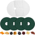 Domensi 12 Pcs Round Dehydrator Sheets, Non-Stick Silicone Mats with Edges for Fruit Meat Kitchen, 13" Diameter