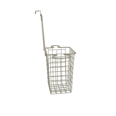 Spectrum Grid Tall Bathroom & Under Sink Organizer, Satin Nickel - Over the Cabinet Styling Station for Hair Dryer,