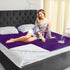 80'' 60'' 3 50oz Tisancy Love Purple Waterproof Bed Blanket, Queen Size x Double Side Leakproof Reversible Sherpa