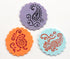 Designer Stencils Mini Silk Paisley Cookie Stencils, Beige/Semi-Transparent