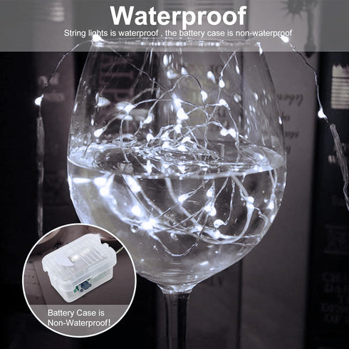 48 Pack 7 20 AIKEI LED Fairy Lights Battery Operated, Fairy String Lights Waterproof Feet Led Firefly Starry Lamps