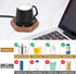Coffee Mug Warmer for Desk - Wooden Auto Shut Off Drink Warmer for Milk Tea Water Cocoa - Smart Beverage Heating Candle