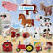 Farm Animals Gel Window Clings for Kids - Window Stickers for Toddlers, Reusable Sticker for Home Car Activities