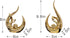 Dlfghos 2 PCS Gold Home Decor Accent Ceramic Statue Abstract Sculptures Centerpieces Mid Century Modern Decor