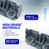 BlueStars WD28X27241 Dishwasher Rack Carrier & Roller Kit, Exact Fit for GE Dishwashers Lower Rack Wheels Assembly