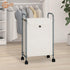 Closet, 1 STORAGE MANIAC Rolling Laundry Hamper, Laundry Basket with Lockable Wheels, Clothes Sorter Cart, Small