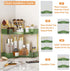 Counter Countertop (2 SUNZOS Bathroom Organizer, Corner Vanity Cosmetic Storage with Makeup Brush Holder, Organizers