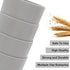 EI 15oz Wheat Straw Cups, 8pcs Grey Plastic Reusable Cups, Unbreakable, Dishwasher & Microwave Safe Tumbler Glasses