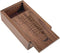 JBOS Wooden Gift Box with Sliding Lid Walnut Wood Memory Box for
