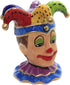 Clown and Girl Wearing a Mask Ceramic Salt and Pepper Shakers Set