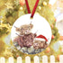 ArogGeld Highland Cows Christmas Ornaments Wedding Anniversary Decor Souvenirs Xmas Tree Keepsake Pendants Adornments