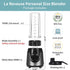 La Reveuse Personal Size Smoothies Blender, 300 Watts with 24 oz BPA-Free Portable Travel Sports Bottle (Grey)