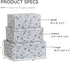 Soul & Lane Decorative Cardboard Storage Boxes, Modern Meadow Set of 3 Floral Nesting Boxes with Lids for Keepsakes