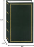 3-Ring Photo Album, 504 Pockets for 4x6 Photos, Hunter Green
