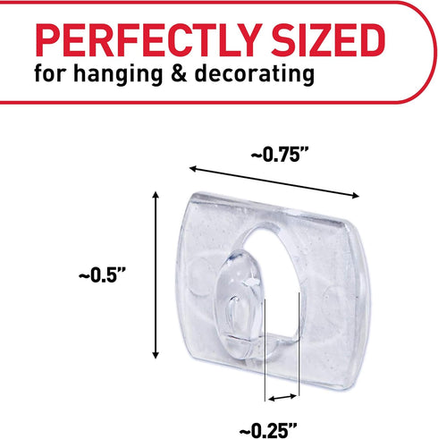 Command Pack, 45 54 0.3 lb Clear Indoor Mini Light Clips Value Clips, Strips, Damage-Free String Light Hangers
