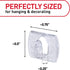 Command Pack, 45 54 0.3 lb Clear Indoor Mini Light Clips Value Clips, Strips, Damage-Free String Light Hangers