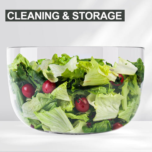 3.8 Smile mom Salad Spinner Small Lettuce Spinner Kitchen Gadgets Vegetable Washer, High Efficiency for Home Kitchen
