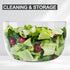 3.8 Smile mom Salad Spinner Small Lettuce Spinner Kitchen Gadgets Vegetable Washer, High Efficiency for Home Kitchen