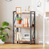 3-Tier BF71SJ01 HOOBRO Bookshelf, Industrial Bookcase, Book Shelf Storage Organizer, Small Bookshelf with Metal Frame