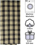fillURbasket Black Farmhouse Kitchen Towels - Set of 3 Striped Buffalo Checked Plaid Dish Towels for Decor