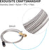 CO2 Tank CO2 Cylinder Direct Adapter with 60in Stainless Steel Hose, Pressure Gauge & Exhaust Valve for Soda Maker