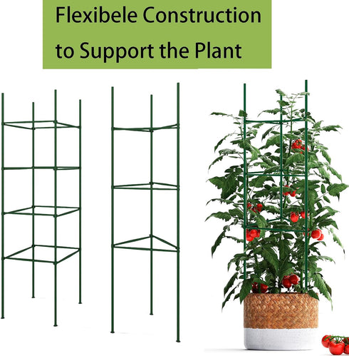 Caonysh 36PCS 11.8" 11mm Plant Stake Arms for Tomato CageExpandable Plant Supports Trellis Connector Clips for Garden