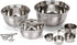 Estilo 12 Piece Stainless Steel Mixing Bowl Set, Includes Dry Measuring Cups, Spoons, and Barrel Whisk for Baking