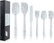 Silicone Spatula Set 6 Piece - Heat Resistant Rubber Spatulas for Baking, Cooking, Mixing Kitchen Utensils