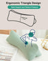 15 5 Inches Breathable Buckwheat Cervical Neck Support Pillow, Triangle Pillows for Neck Pain Relief, Adjustable Height