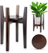 ZIOZERTT Adjustable Plant Stand with Tray,Indoor Wood Plant Stand Fit 8'' to 12''