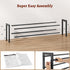 2-Tier Closet FAVOOSTY Expandable Shoe Rack, Adjustable Shoe Shelf Storage Organizer Space Saving Metal Free Standing