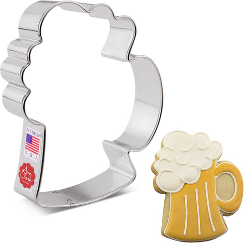Ann Clark Beer Mug/Stein Cookie Cutter, 4.25" Made in USA