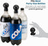 1 2 Jokari Keeper Pump and Pour Soda Bottle Cap Preserves Carbonation with Flip Top Spout for to Liter Plastic Bottles