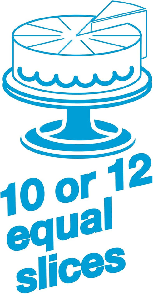 Ateco Cake Portion Marker, 10 or 12 Slices, for Cakes Up To 16-Inches Diameter