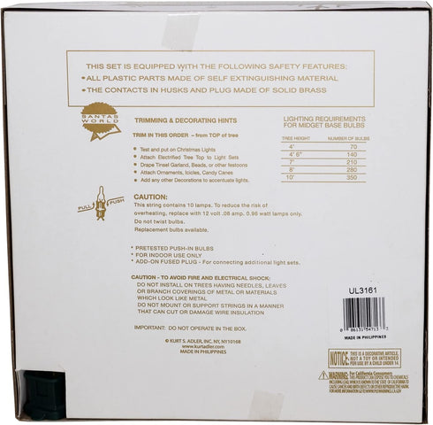 Kurt S. Adler 9.06-Inch UL 10-Light 12-Point Gold Capiz Star Treetop Tree Topper